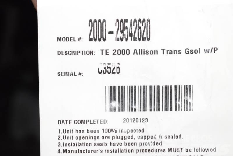 Allison 2000 Boîte de vitesse