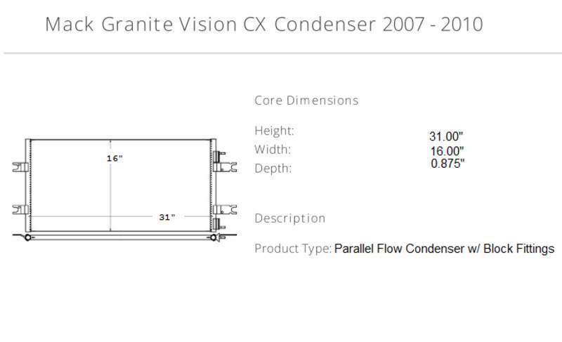 Mack Granite Vision CX Autres pièces