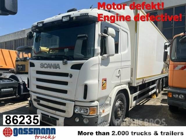 Scania G420 6x2, Liftachse, Hiab LBW, Motor defekt! Camion Fourgon