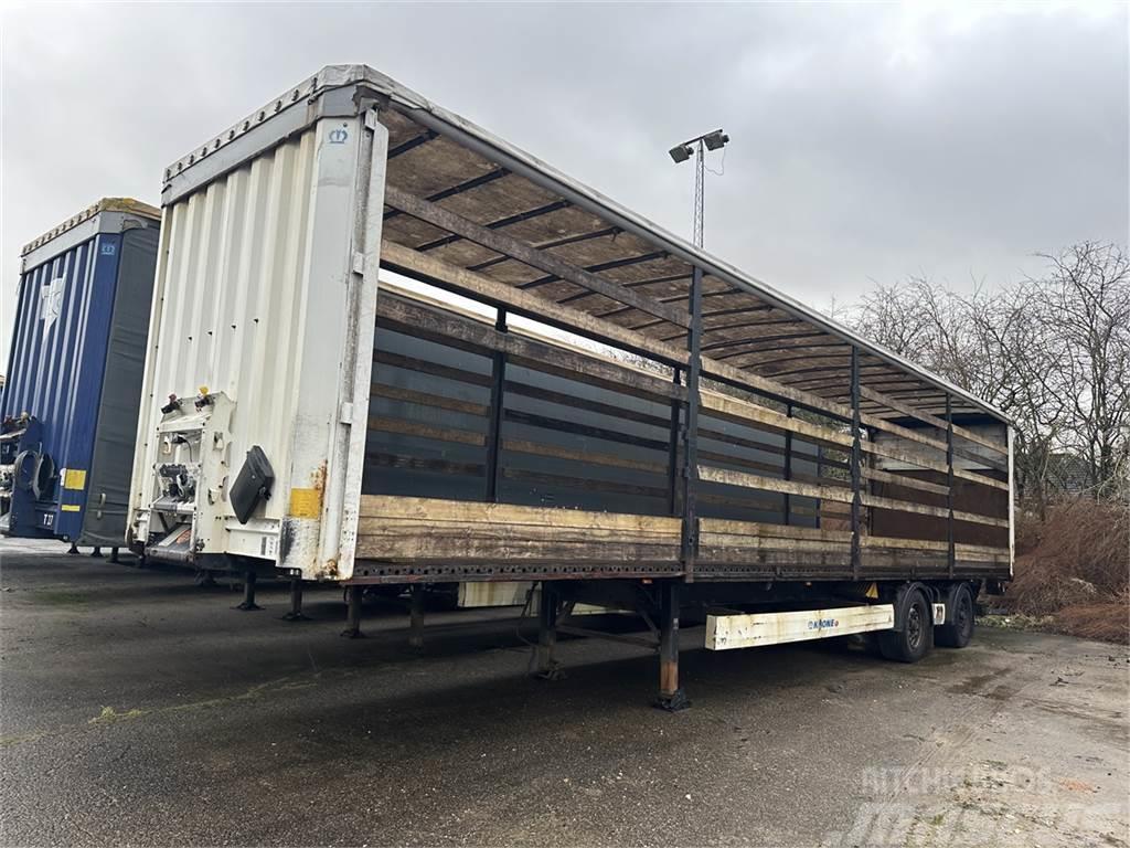 Krone 2 aks Gardin trailer Semi remorque à rideaux coulissants (PLSC)
