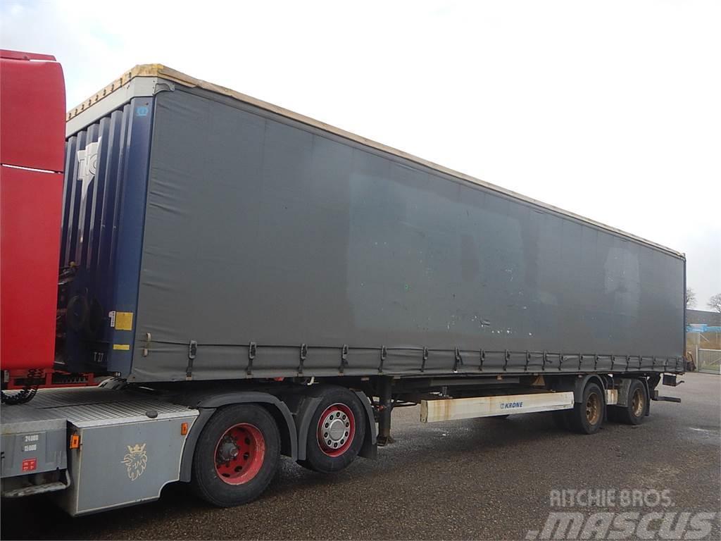 Krone 2 aks Gardin trailer 13,60m Semi remorque à rideaux coulissants (PLSC)