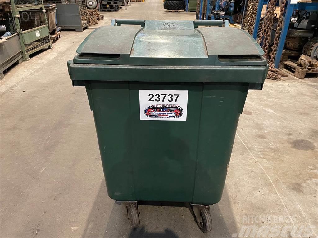  Affaldscontainere med låg og hjul - 400 ltr - 4 st Autres accessoires