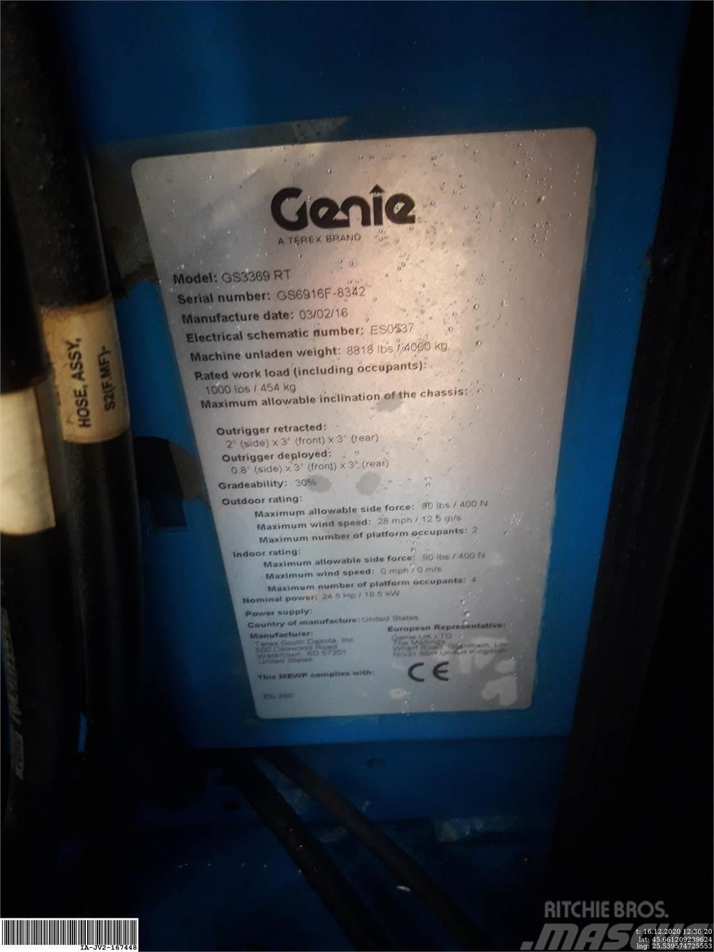 Genie GS3369RT Nacelle ciseaux