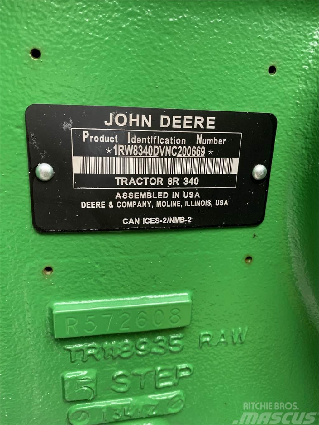 John Deere 8R 340 Tracteur