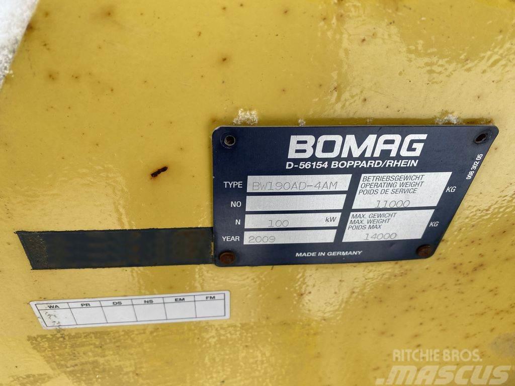 Bomag BW190AD-4AM Smooth Drum Roller Rouleaux monocylindre