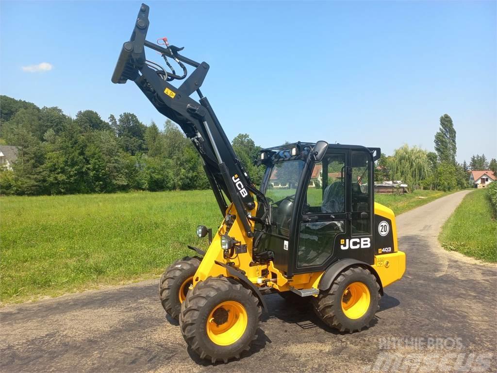 JCB 403 Agri Chargeur frontal, fourche