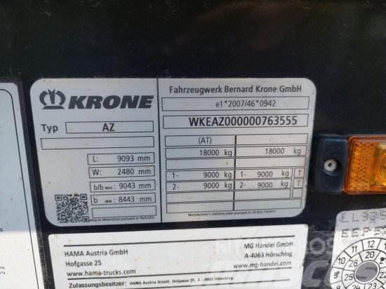 KRONE AZ 18, STANDARD-LAFETTE KRONE-ACHSEN, Remorque porte container
