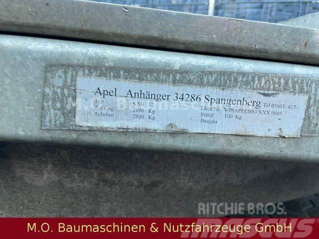  Apel Spangenberg KSB 32 / 2.380 Kg / Tüv 2023 / Remorque surbaissée