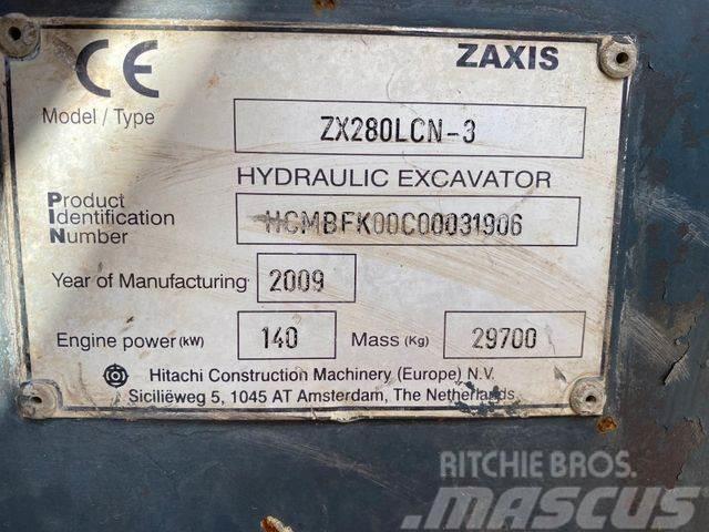 Hitachi ZX280 LCN-3 **BJ. 2009 *11645H ** Pelle sur chenilles