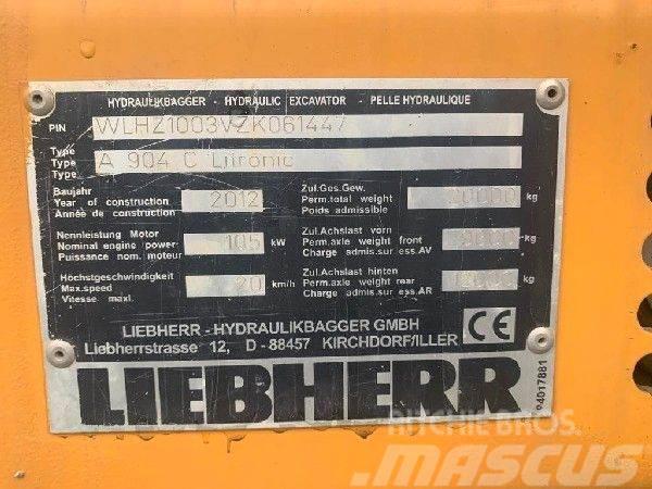 Liebherr A904C Pelle sur pneus