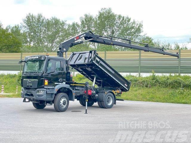MAN TGM 18.320 4x4 Euro6e Hiab X Hiduo 228-4 Camion benne