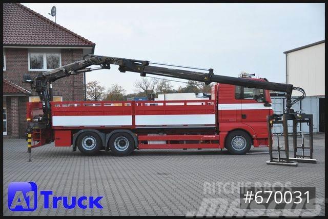 MAN TGX 26.400 XL Hiab 166K, Lift-Lenkachse Camion plateau