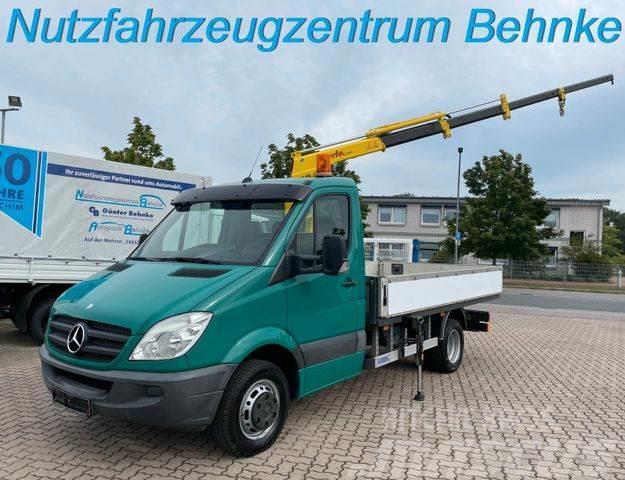 Mercedes-Benz Sprinter 519 CDI Pritsche / Hyva Kran 4,2m=600kg Camion plateau ridelle avec grue