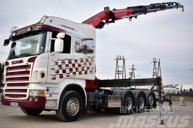 Scania R 480 8x4 FASSI 455 EURO 5 KRAN cran . Tracteur routier