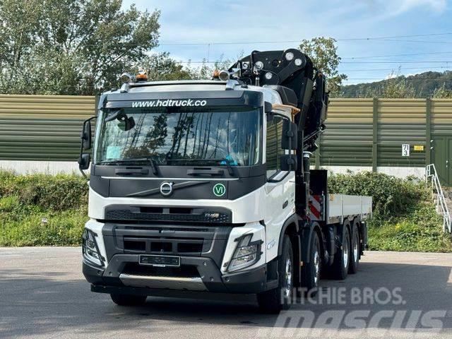 Volvo FMX 500 8x4 EFFER 955-8s + Jib 6s Camion plateau ridelle avec grue