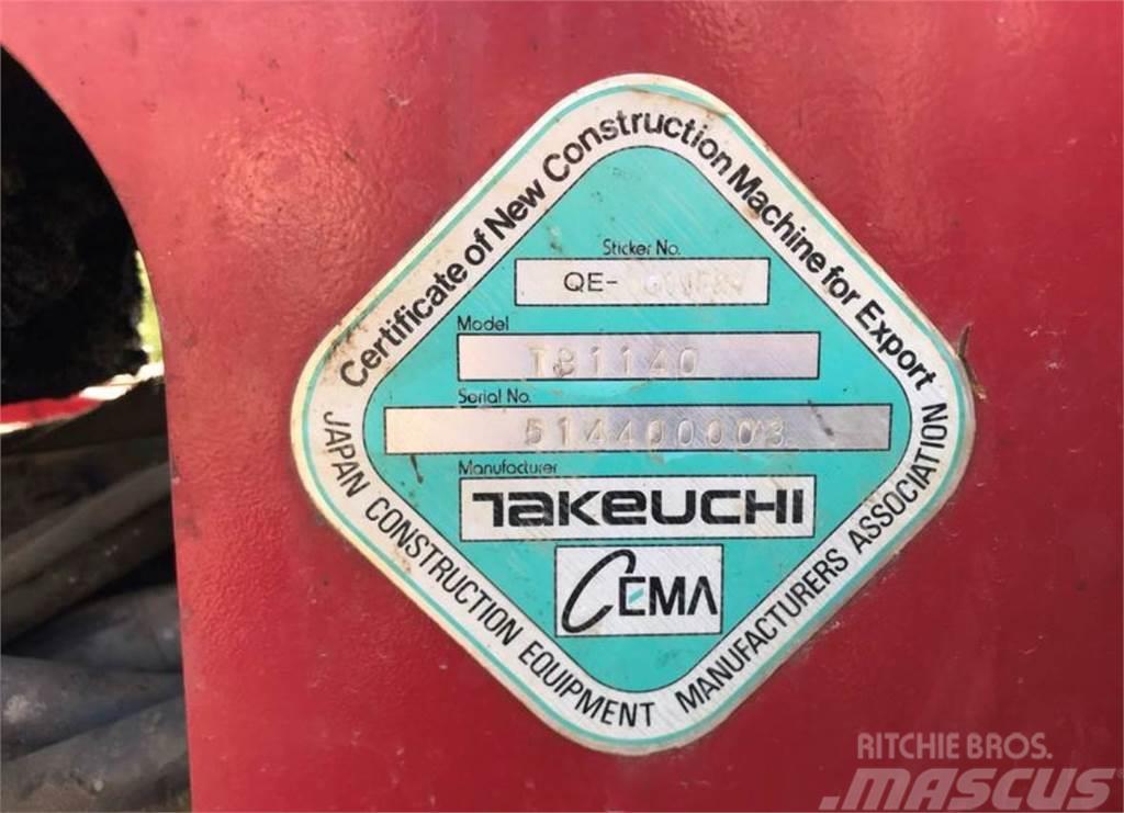 Takeuchi TB1140 Mini pelle < 7t