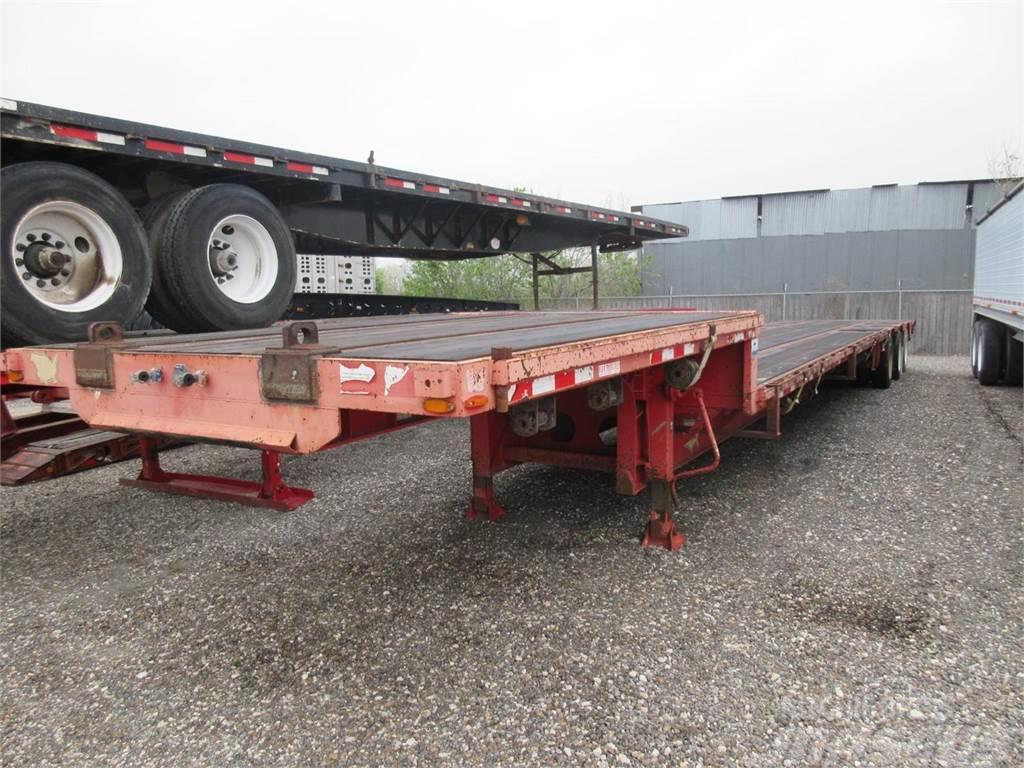 Wade 53'X102 THREE AXLE DROP DECK WITH TAIL ROLLER Semi remorque plateau ridelle