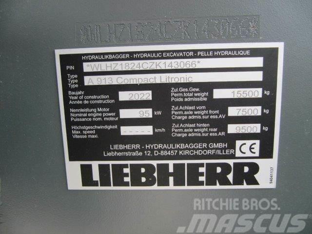 Liebherr A 913 Compact G6.0-D Pelle sur pneus