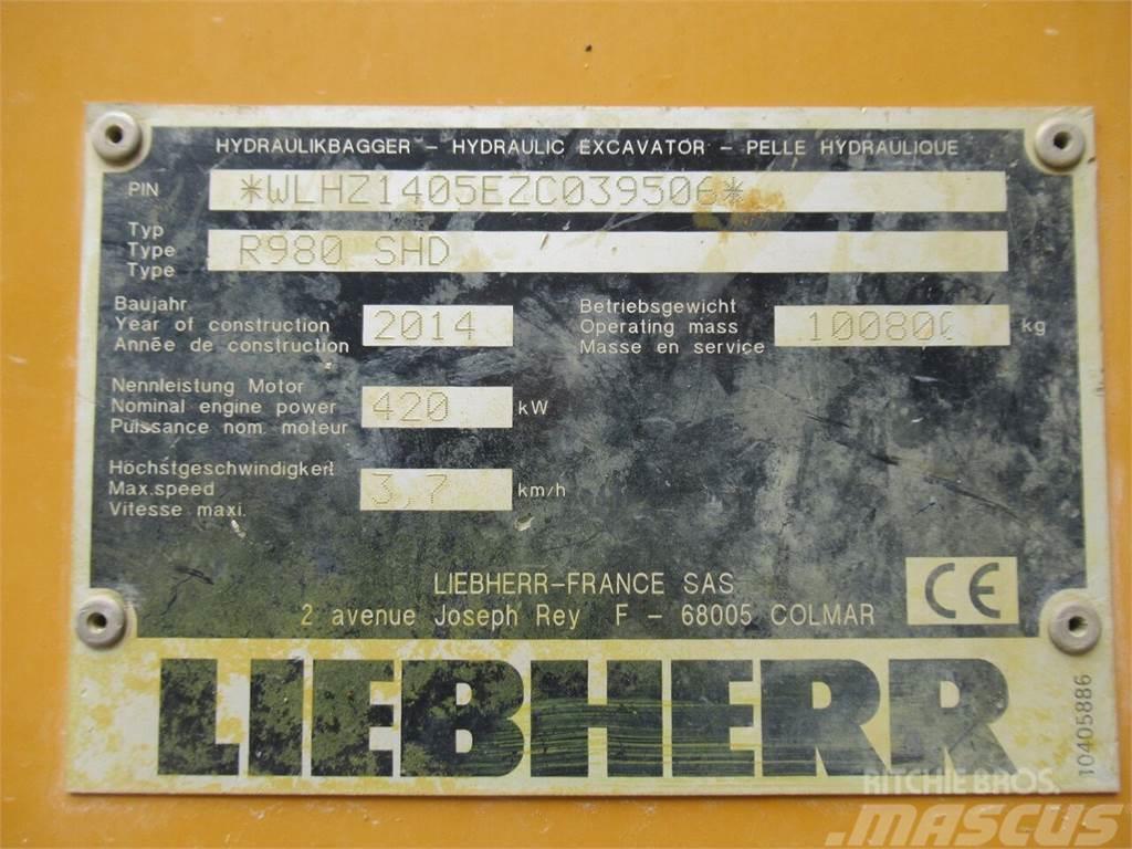 Liebherr R 980 SME Pelle sur chenilles