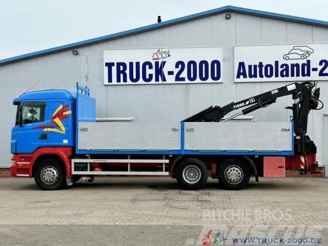 Scania R400 Atlas Tirre 191L 9m=1,7t. 7m Ladefl. 1.Hand Camion plateau