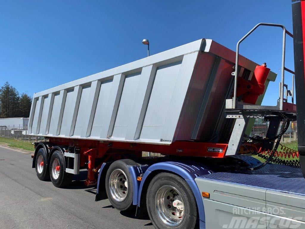 Kel-Berg 2-aks 20m3 tiptrailer med stålkasse Tipper semi-trailers