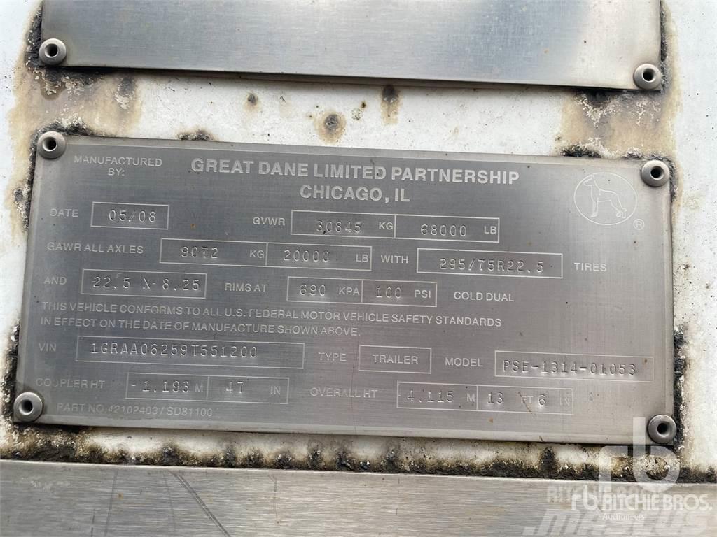 Great Dane 53 ft x 102 in T/A Semi remorque fourgon