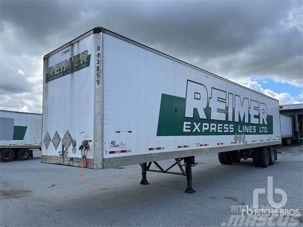 Manac 48 ft x 102 in T/A Box body semi-trailers