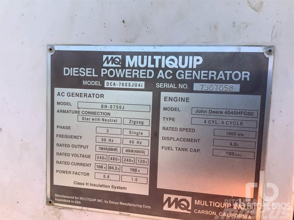 MultiQuip MQ70 Générateurs diesel