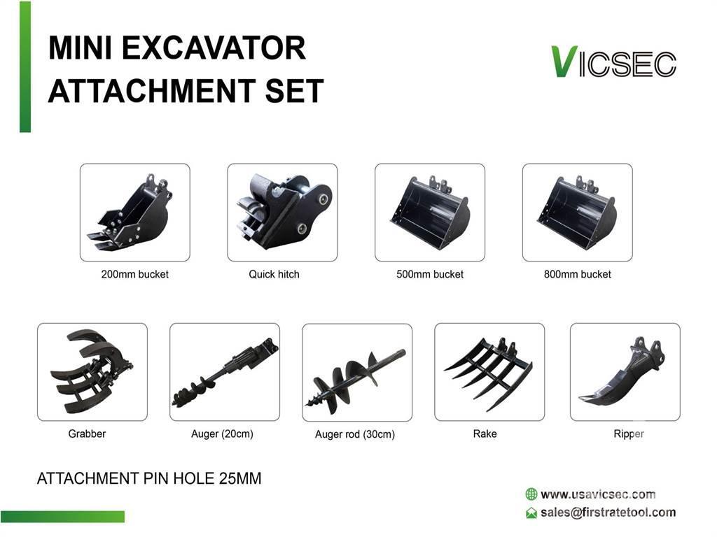  VICSEC Quantity of (9) Excavator Attac ... Autres accessoires