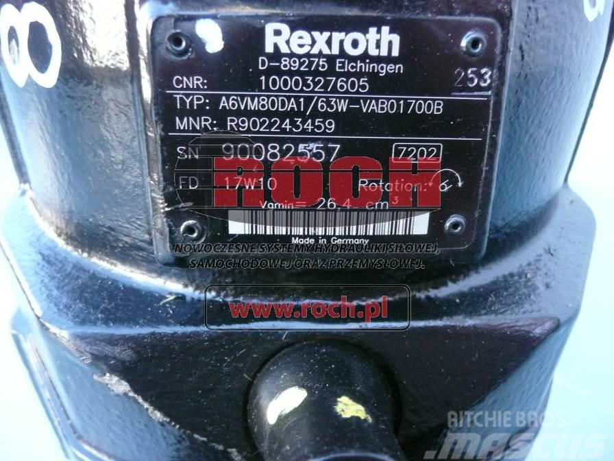 Rexroth A6VM80DA1/63W-VAB01700B 1000327605 Moteur