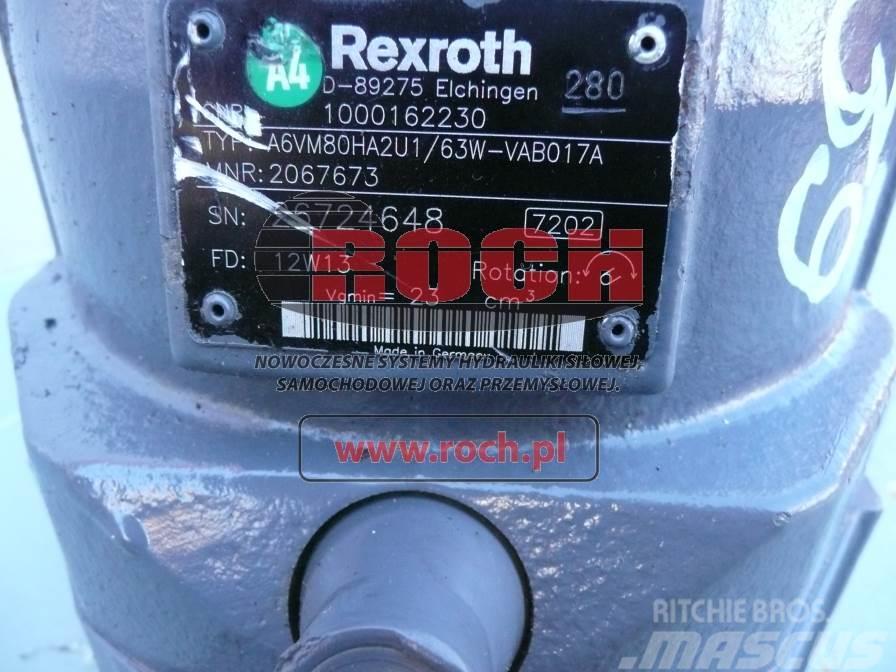 Rexroth A6VM80HA2U1/63W-VAB017A 2067673 1000162230 Moteur
