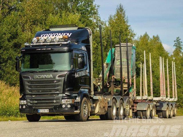 Scania R 730 LB8x4*4HNB+Kesla 2112T+Jyki 5-aks. Camion grumier