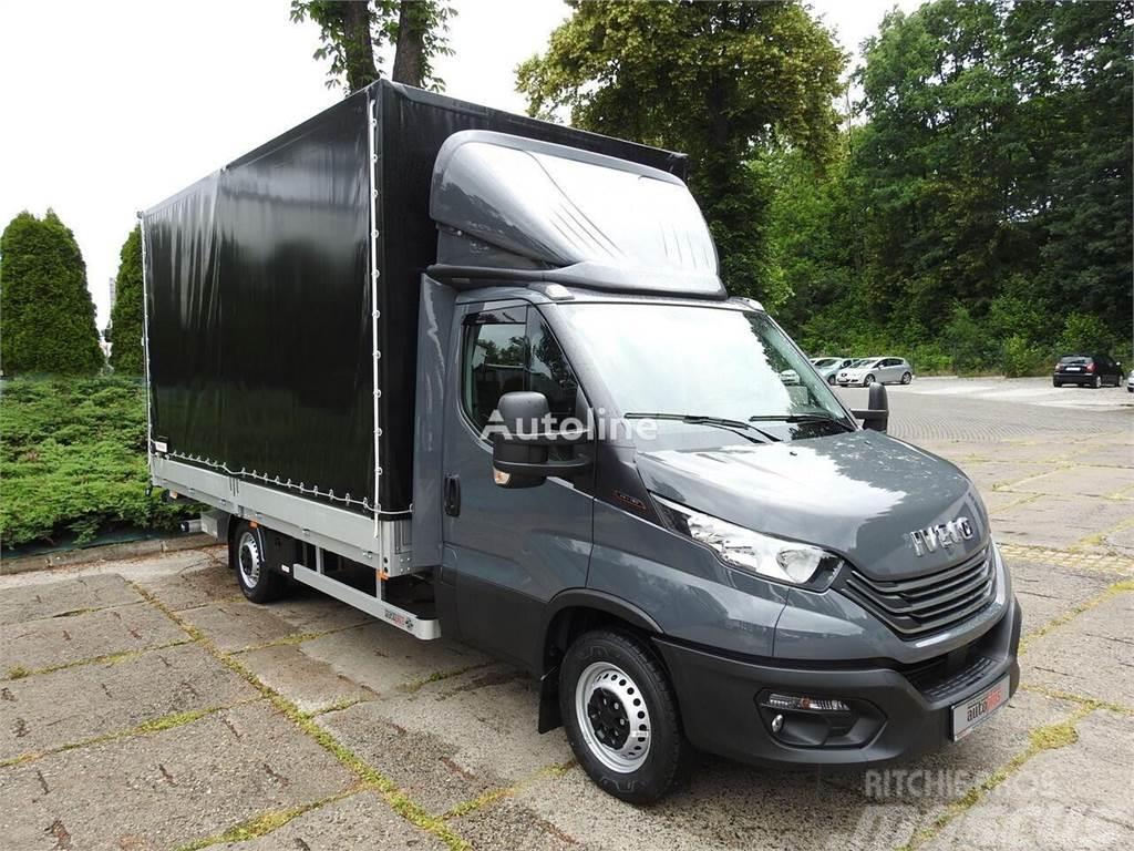 Iveco Daily 35S16	Curtain side + tail lift BAR 750 kg Flatbed / Dropside trucks