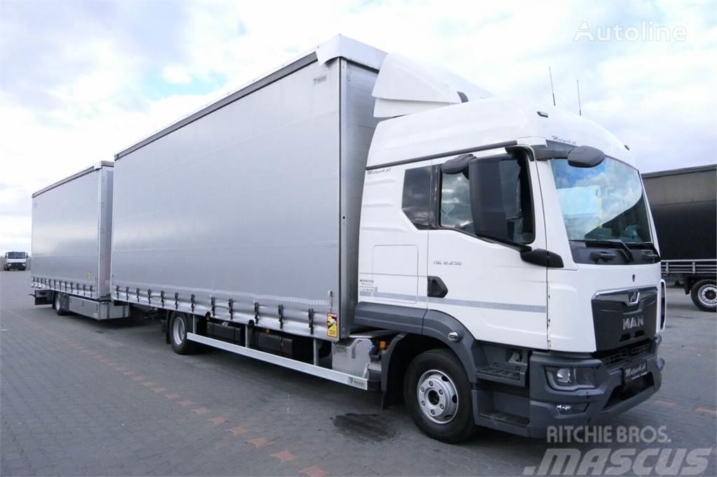 MAN TGL 12.250 Camion à rideaux coulissants (PLSC)