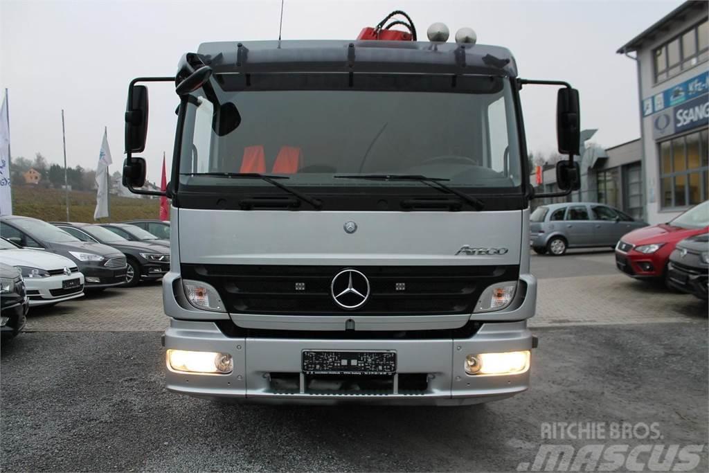 Mercedes-Benz Atego 1322 Vehicle transporter + crane MKG HMK132H Vehicle transporters