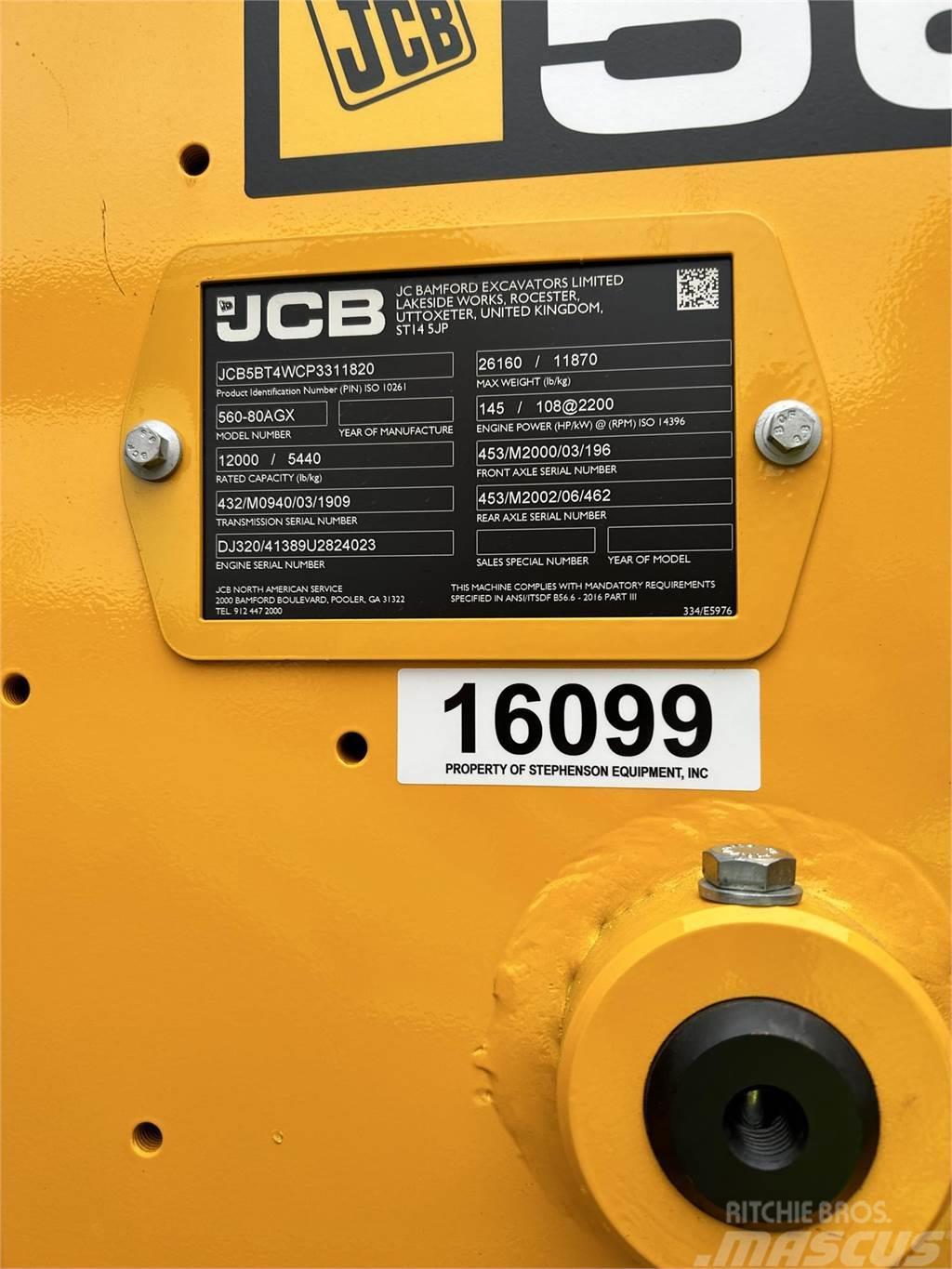 JCB 560-80 AGRI XTRA Chariot télescopique