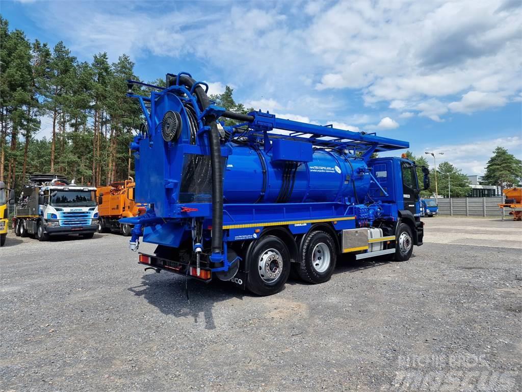 Iveco WUKO MULLER KOMBI FOR CHANNEL CLEANING Camion aspirateur, Hydrocureur