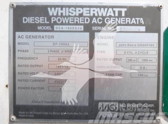 MultiQuip WHISPERWATT DCA180SSJU Générateurs au gaz