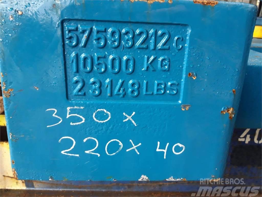 Terex explorer 5800 counterweight 10,5 ton Accessoires et pièces pour grue