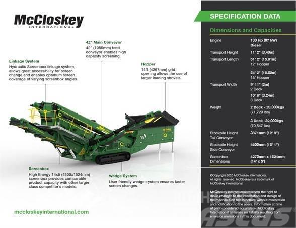 McCloskey S1302DT Crible