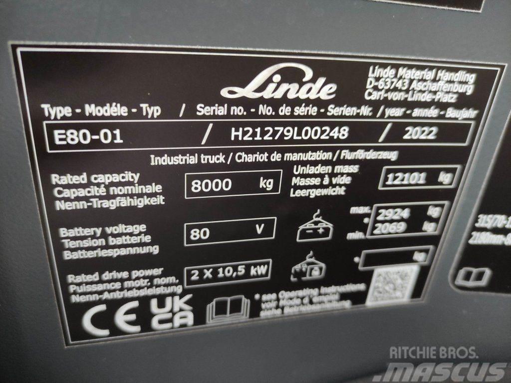 Linde E80-600 Chariots élévateurs électriques