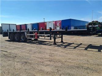 Burg 3 AXLE FLATBED EX GAS CONTAINER TRAILER IN PERFECT