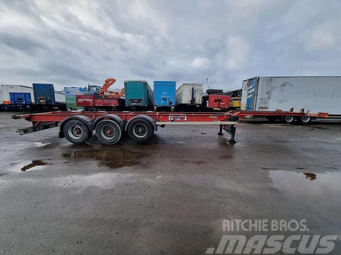 Desot 3 AXLE LIGHT WEIGHT 40 FT CONTAINER CHASSIS BPW DR Semi remorque porte container