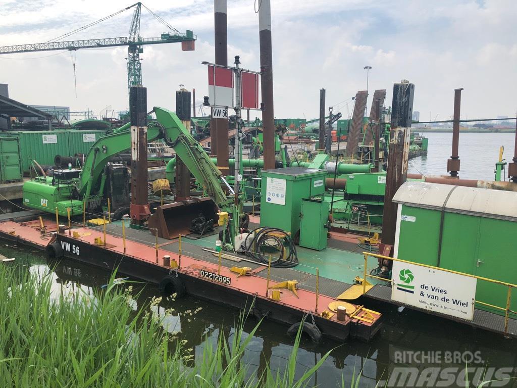 IHC ponton for excavator Bateaux de travail, barges et pontons