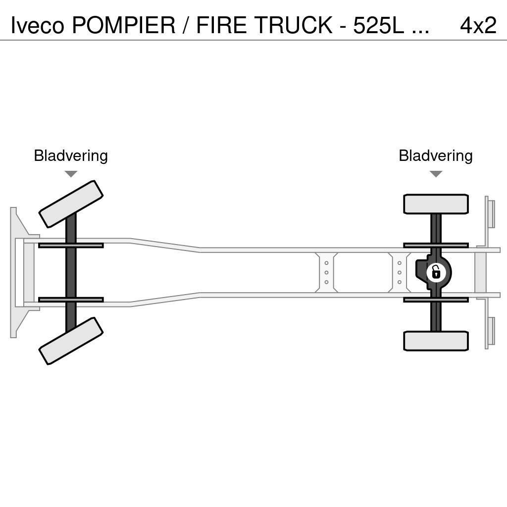 Iveco POMPIER / FIRE TRUCK - 525L TANK - LIGHT TOWER - G Camion de pompier