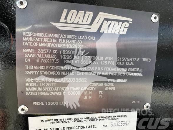 Load King LK25TT TILT DECK TRAILER, 50K CAPACITY, SPRING RID Semi remorque surbaissée