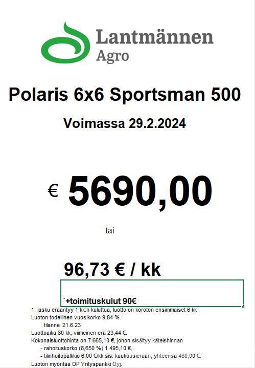 Polaris Sportsman 500 6x6 Quad