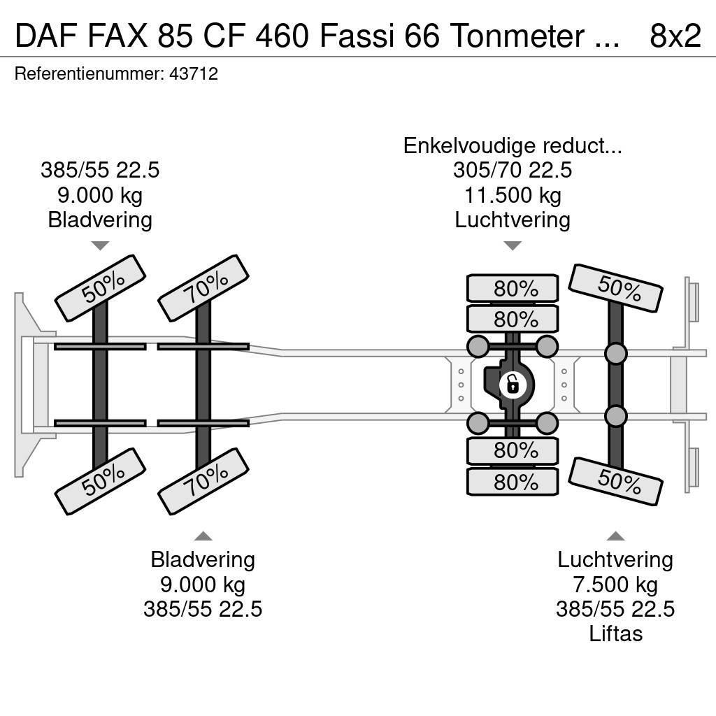 DAF FAX 85 CF 460 Fassi 66 Tonmeter laadkraan Grues tout terrain