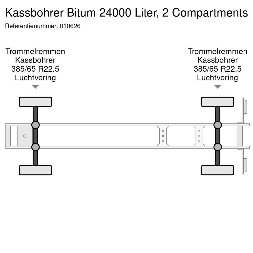 Kässbohrer Bitum 24000 Liter, 2 Compartments Semi remorque citerne