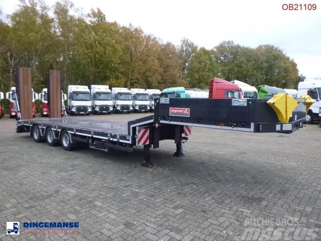 Langendorf 3-axle semi-lowbed trailer 48T ext. 13.5 m + ramps Semi remorque surbaissée